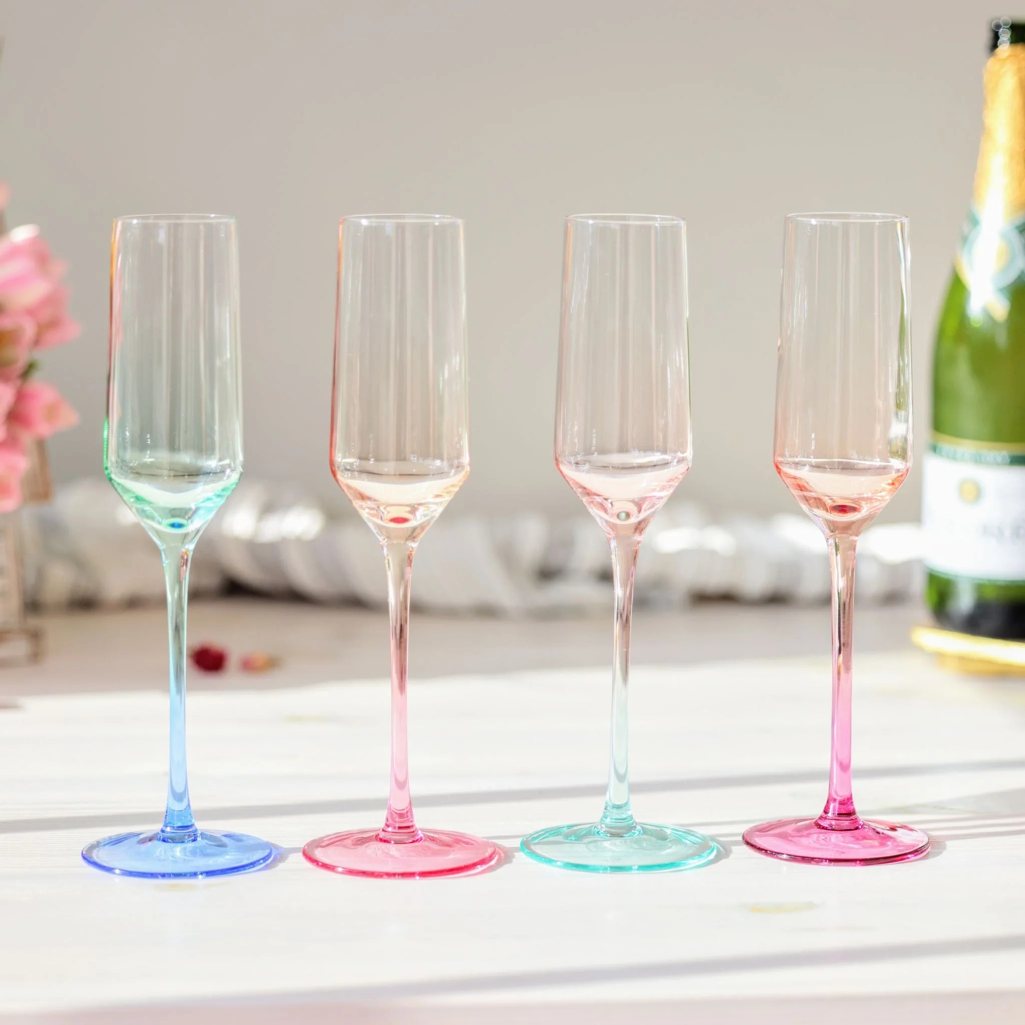 Byrdeen Mezclada Champagne Flutes